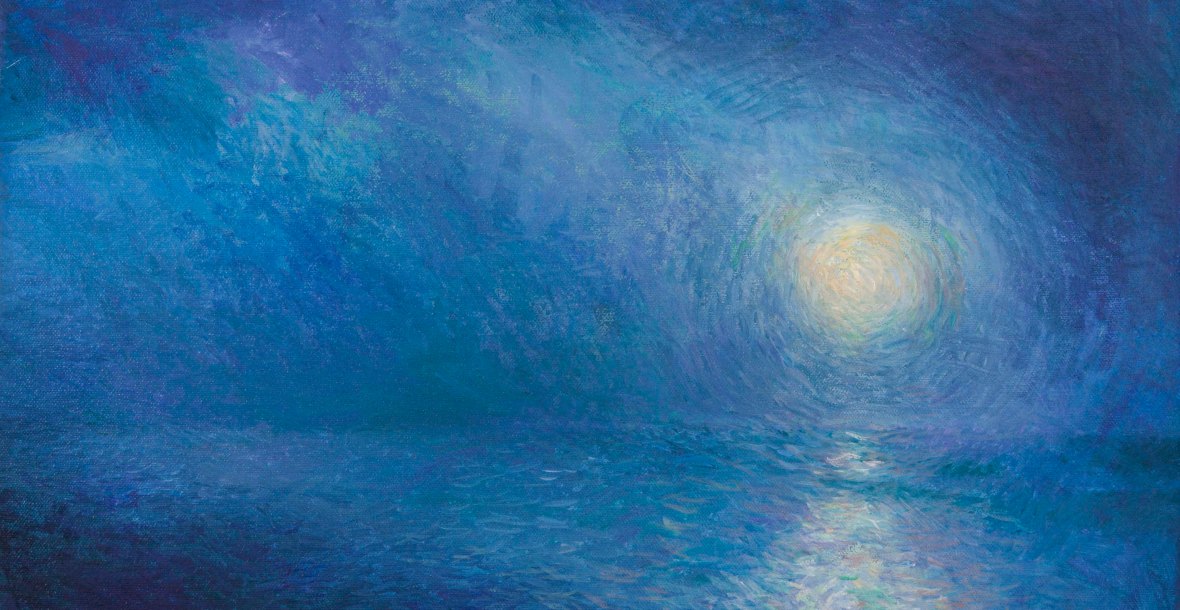 Peinture à l'huile d'après-nature - marine