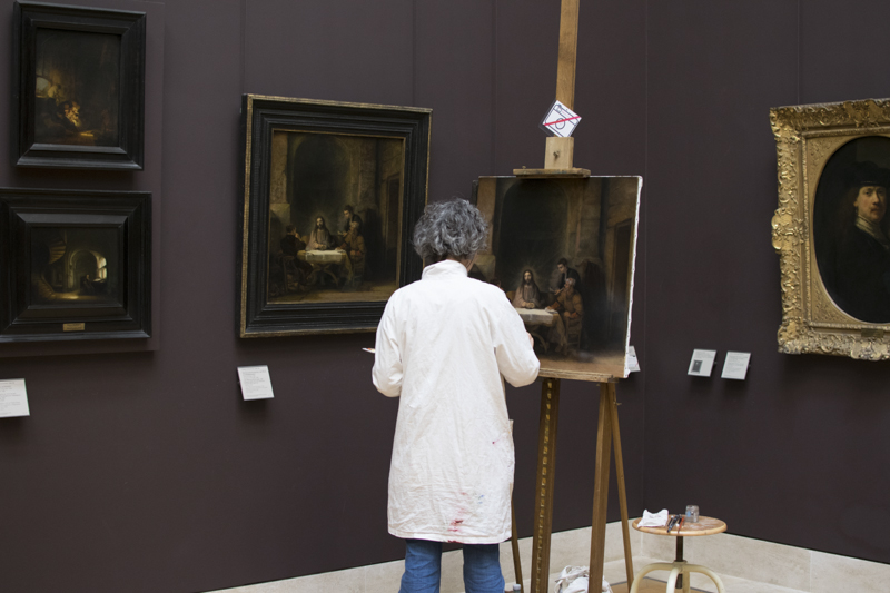 Copiste au Louvre