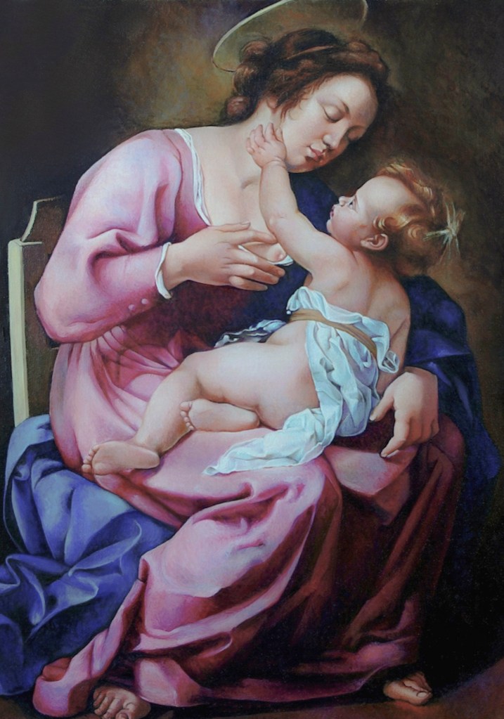 Copie Artémisia - Vierge à l'enfant